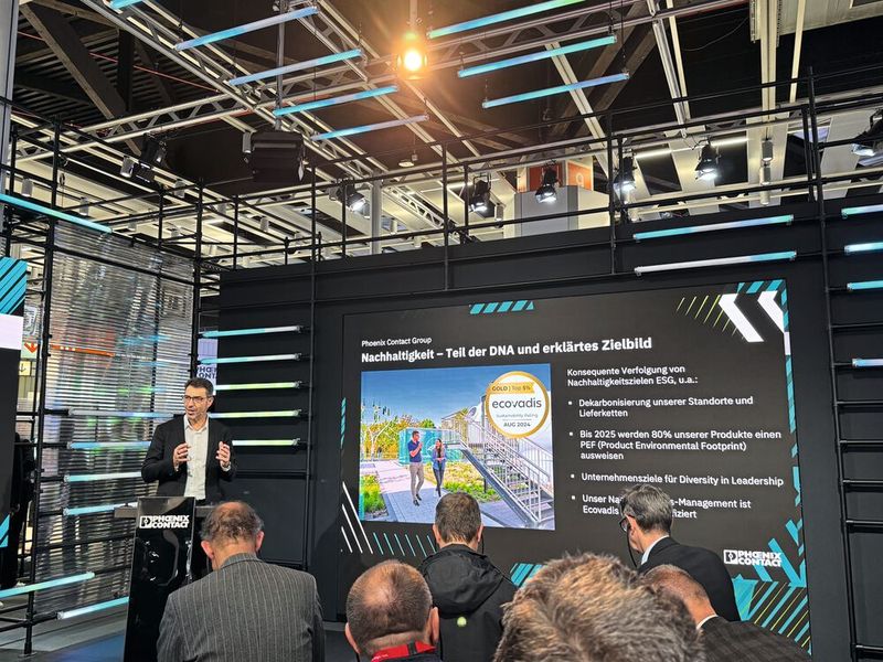 Pressekonferenz von Phoenix Contact zur SPS 2024 in Nürnberg (Bild: Manuel Christa/EP)