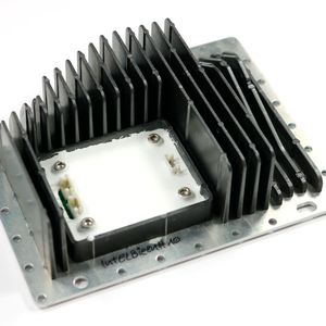 Prototype with a selected new inorganic encapsulant for electronics.(Image: Fraunhofer IMWS)