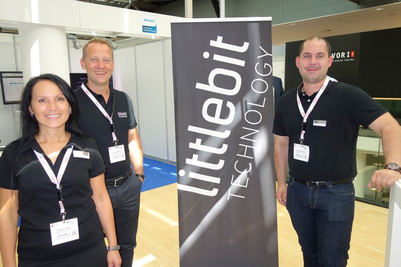 Das Littlebit Team (v. l.) Manuela Schäfer, Tim Deutschmann und Nicholas Krömker. (Bild: IT-BUSINESS)