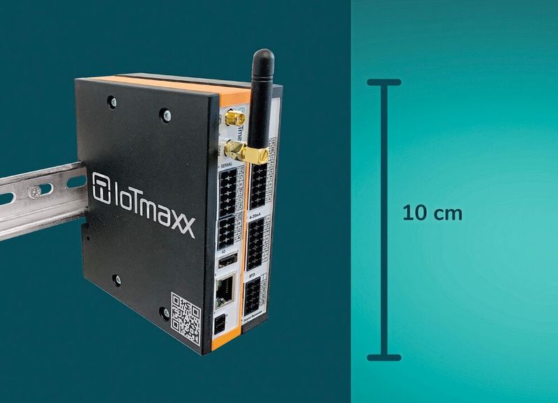 Industrie-Gateways: Die Geräte benötigen auf der Hutschiene eine Breite von 5 cm und sind für Umgebungstemperaturen von –25 bis +70 °C ausgelegt. (Bild: IoTmaxx)