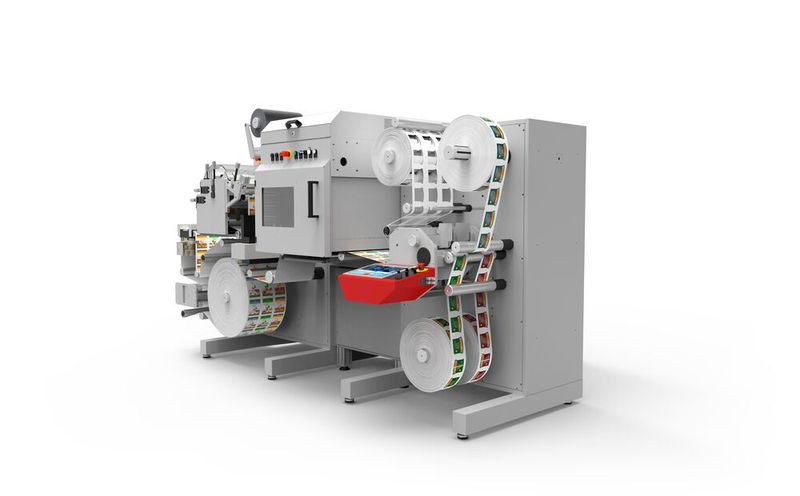 Blick auf die Bandrollen der Maschine  (Bild: Xeikon)