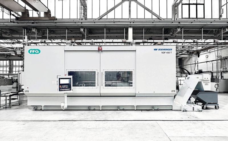 Das innovative Design der VDF T-Serie garantiert hohe Produktivität bei niedrigen Teilekosten und überzeugt durch Zuverlässigkeit, Verfügbarkeit, einfache Wartung sowie exzellente Instandhaltbarkeit und Flexibilität. (Bild: FFG)