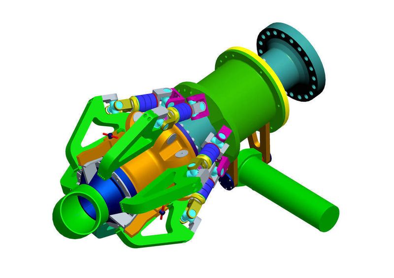 Simulationsmodell der Schnellverschlusskupplung: Entwurf, Dimensionierung und die schrittweise Modellierung des neuen Geräts entstanden bei Merkle & Partner anhand von Computermodellen im Verlauf von rund 120 Simulationen. Da es keine vergleichbaren Lösungen für derart hohe Drucklasten gab, musste die Konstruktion von Grund auf neu entwickelt werden. (Archiv: Vogel Business Media)
