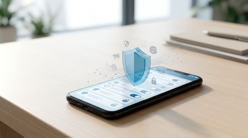 Datenschutz-Einstellungen auf dem Smartphone: Apple gestaltet die Abfrage zur appübergreifenden Datennutzung in der EU um. (Bild:  Gemini / KI-generiert)