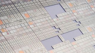 Diced-GaN-Wafer: Die Sieger-Entwürfe werden in den kommenden 650-V-GaN-Devices der MPW (Multi-Project Wafer) von imec in Prototypen umgesetzt. (imec)