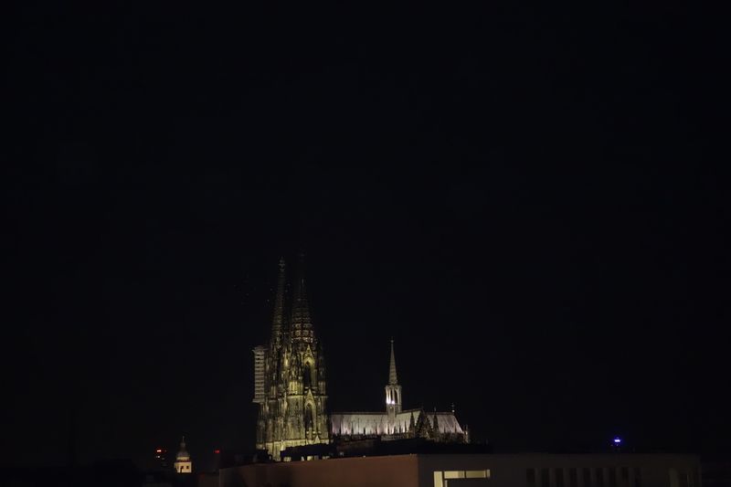 Frage des Abends: Welche Vögel schwirren Mitternachts um den Kölner Dom? Mein Tipp war ja 