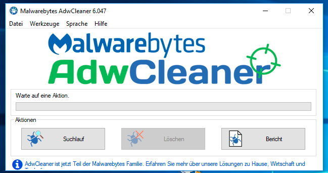 ADWCleaner von Malwarebytes entfernt Malware ebenfalls ohne Installation. (Th. Joos)