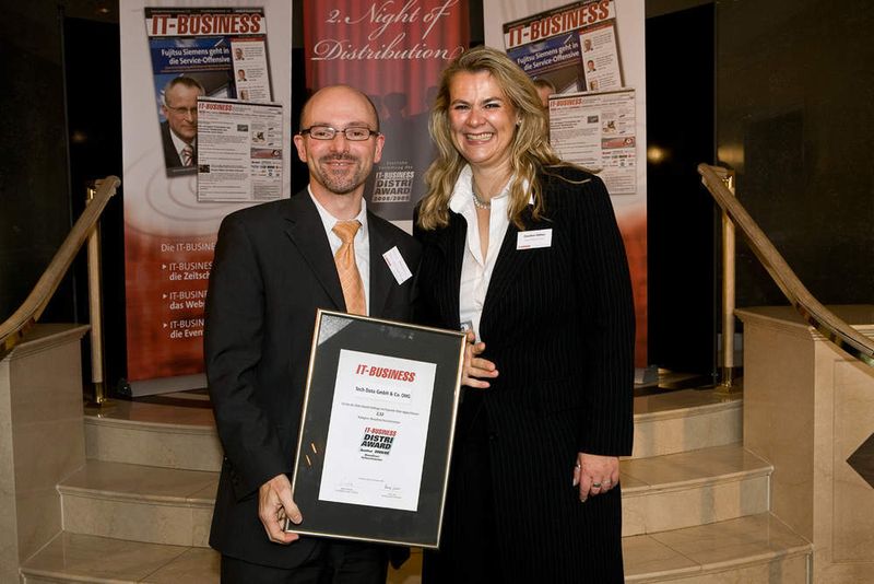Marcus Haberschusz von Tech Data freut sich über die Auszeichnung als Qualified Distributor in der Kategorie Broadline-Distribution. (Archiv: Vogel Business Media)