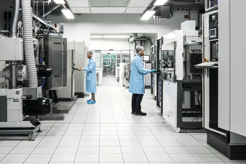 Reinraum-Produktionslinie von Positive Coating für Medizinprodukte. (Positive Coating)
