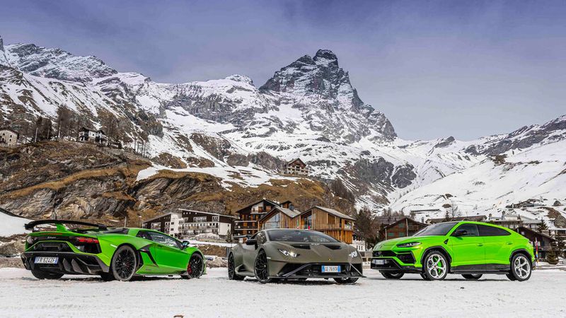 Aventador SVJ, Huracan STO und ein Urus – das Modellangebot von Lamborghini ist übersichtlich. (Lamborghini)