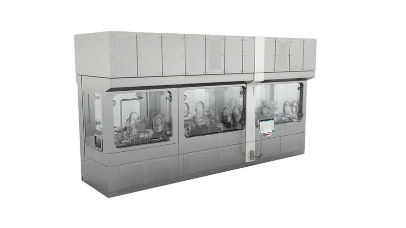The new flexible filling portfolio for liquid pharmaceuticals offers modular small batch solutions. (Syntegon)