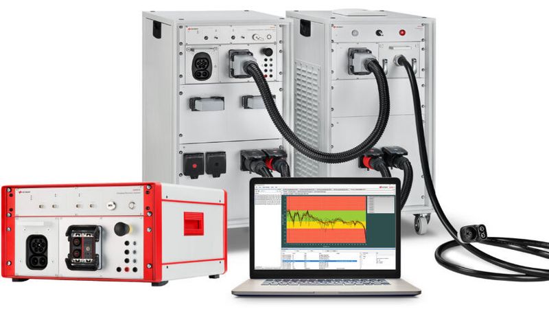 Im Fokus des neuen Labors: Mit den Testsystemen von Keysight stellen Entwickler die Interoperabilität von Ladesystemen über verschiedene regionale Normen wie CCS hinweg sicher.(Bild:  Keysight)
