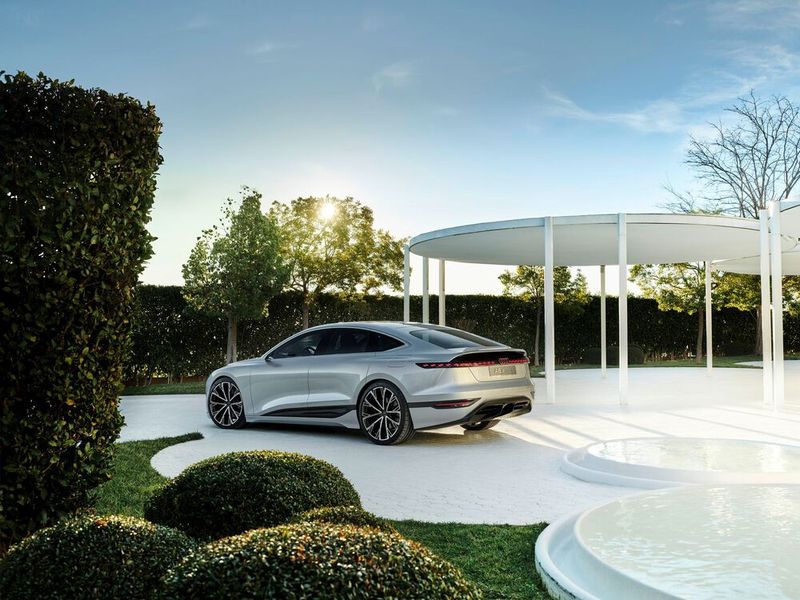 Der A6 E-Tron concept basiert auf der Technik-Plattform PPE. (Bild: Audi)