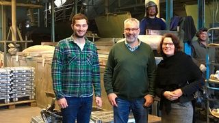 Rüther Geschäftsführer Bernd Rosenbaum (Mitte) und sein Team möchten Produktionsprozesse im Unternehmen standardisiert visualisieren und dokumentieren. (Mittelstand 4.0)