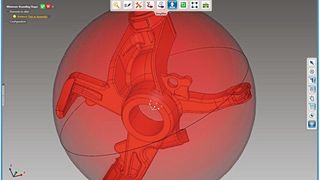 Mit dem „3D_Evolution Simplifier“ kann die kleinstmögliche Verpackung als Kugel oder Box automatisch berechnet werden. (Core Technologie)