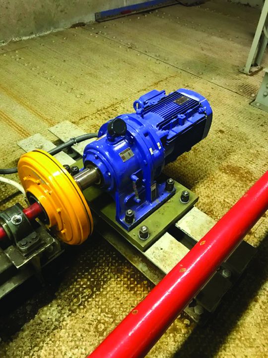 (Die Antriebswellen des Reserveantriebs wurden mit den schaltbaren Kupplungen der SFC-Serie von Warner Electric ausgestattet. Diese robuste Lösung gewährleistet die Zuverlässigkeit des Reserveantriebs auch unter widrigen Umgebungsbedingungen. Bild: Warner Electric)