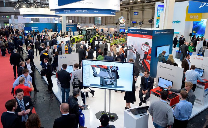 auf der Digital Factory zeigen Aussteller Lösungen rund um das Thema der intelligenten Fabrik der Zukunft. (Deutsche Messe)