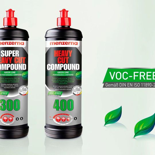 Die Green-Line-Schleifpolituren von Menzerna kommen ohne Lösemittel aus.(Bild:  Menzerna)
