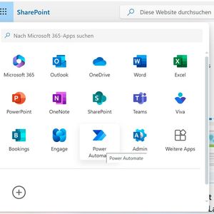 Power Automate im App Launcher.(Bild:  Joos - Microsoft)