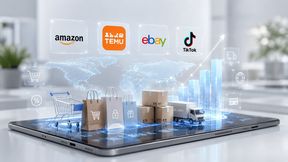 Futuristische Darstellung des globalen E-Commerce-Marktes (Symbolbild) (Bild: )