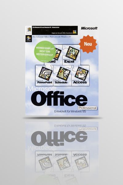 1995 nutzen mehr als 30 Millionen Anwender Excel. Außerdem bietet Word ab jetzt die Fehlerkorrektur. (Bild: Microsoft)