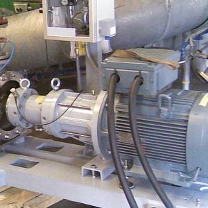 Die Pumpe im Einsatz 