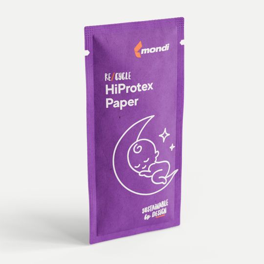 Die Verpackungslösung re/cycle HiProtex Paper ersetzt herkömmliche Aluminium- und PVDC-Verbundstoffe.(Bild:  Mondi)