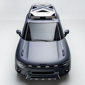 Smart hat auf der Automesse in Peking das Showcar Concept #5 präsentiert. Damit trennt sich die ehemalige City-Marke endgültig von den Attributen klein, urban, smart.(Bild:  Smart)