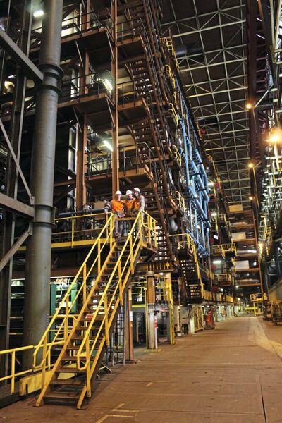 Die von Pilz umgebaute Anlage ist Teil der Fallrohr-Kaltwalzanlage von Arcelor Mittal Gent, inklusive Ofen. (Pilz)