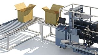 Stand-alone-Maschinen wie dieser Kartonaufrichter lassen sich mit der Steuerung U-Control 2000 und der Engineering Software U-Create Studio automatisieren.  (Weidmüller)