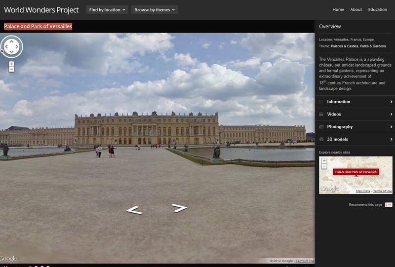 Frankreich Palace and Park of Versailles (Quelle: Google)