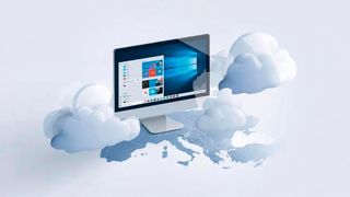 Veraltete Computer erfüllen die Windows-11-Anforderungen oft nicht. Mit Cloud-basierter Virtualisierung aus einer europäischen Cloud wollen Exoscale und Oneclick Kosten und Aufwand sparen. (Bild: Canva / KI-generiert)