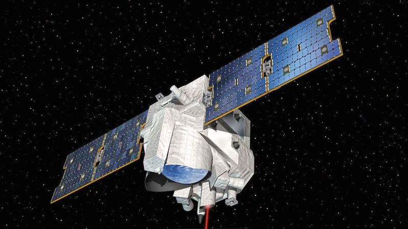 Artistic representation of the Merlin instrument based on the Myriade satellite platform. (Image:CNES/illustration David DUCROS, 2016)