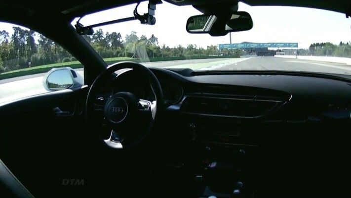 Der Audi RS 7 concept am Limit: fahrerlos rund um den Hockenheimring (Audi)