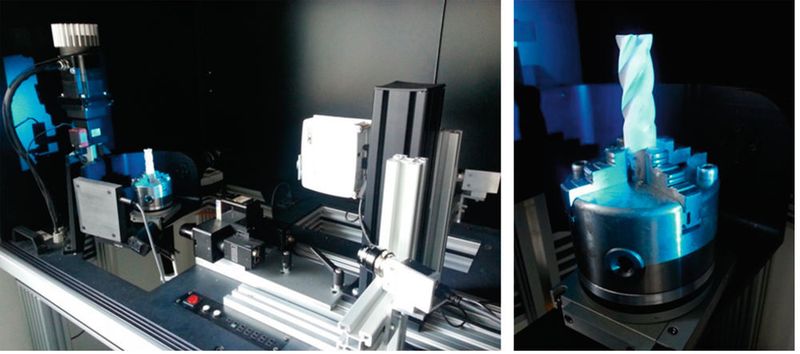 Bild 1: 3-Achs-Messtisch mit 3D-Scanner und 3D-Mikroscanner. (GFal)