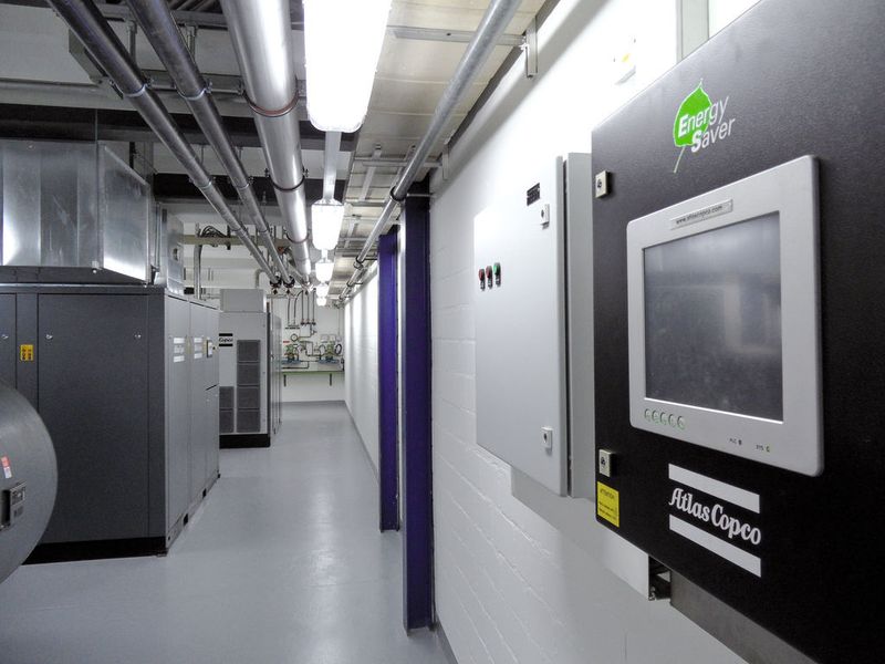 Das neue energiesparende Druckluftsystem mit Air Optimizer  ES 130.  (Bild: Atlas Copco)