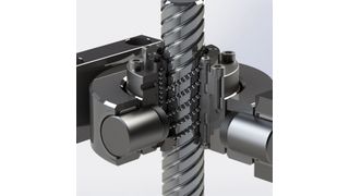 Winkelfehler von ±5° und Achsversätze in X und Y von 15 % des Spindelnenndurchmessers können von dem neuen Adapter-System aufgenommen werden. (Neff Gewindetriebe)