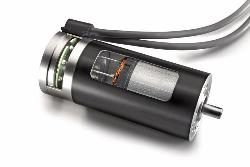 Bild 4: Grundmotor mit Elektronik-Modul der Antriebsbaureihe ECI.  Bild: Delo (Archiv: Vogel Business Media)