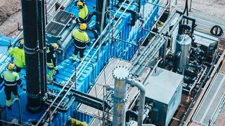 During 2020, the mobile test unit will capture carbon from flue gases coming from Preem's hydrogen gas plant at the Lysekil refinery on the west coast of Sweden. (Aker Solutions )