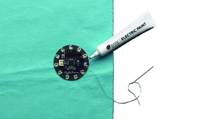 Electric Paint: Der Schaltkreis aus der Tube. (Bild: RS Components)