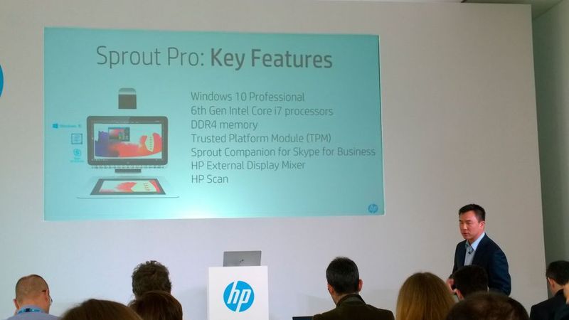 HP hat den Sprout Pro in London vorgestellt. Der Rechner ist nun mit einem Intel Core-Prozessor der sechsten Generation und Windows 10 Pro ausgestattet. (Bild: Vogel-IT)