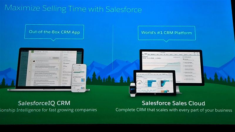 Salesforce Sales Cloud läuft jetzt auch auf einer Smartwatch. (© Michael Matzer)