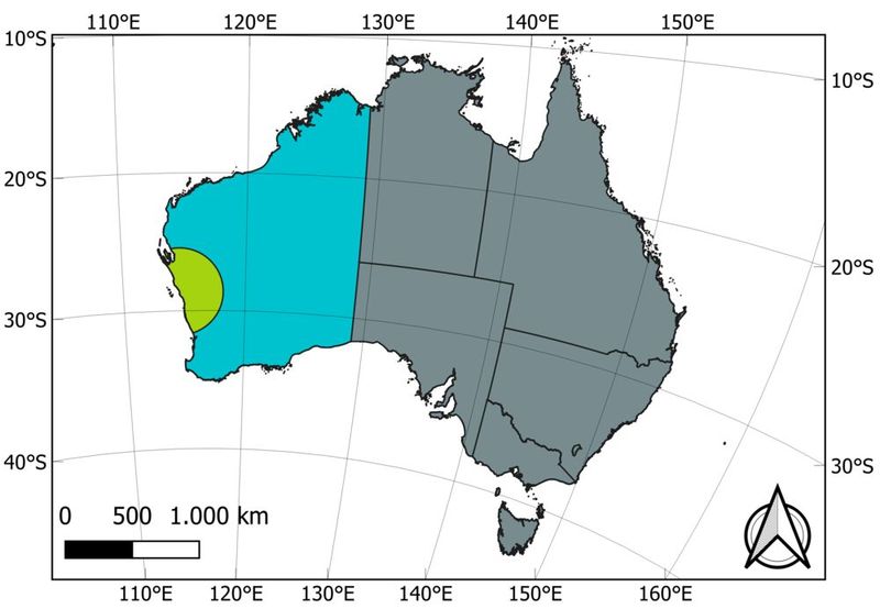 Die untersuchte Region in Westaustralien könnte bei vollem Ausbau eine theoretische Wasserstoffproduktion von 185 Millionen Tonnen pro Jahr (Mtpa) aus Solarenergie und 105 Mtpa aus Windenergie bereitstellen. (Bild: Fraunhofer ISE)