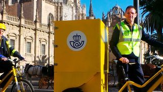 Die spanische Post testet in fünf Metropolen das Lastenrad von Bikelecing mit 48V E-Bike System von Continental, um den Vertrieb umweltfreundlicher und einfacher zu gestalten. (Bikelecing)