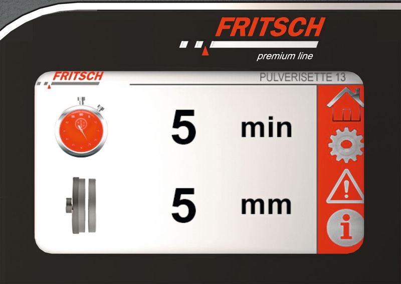 Mahlspalteinstellung über Display (Bild: Fritsch)