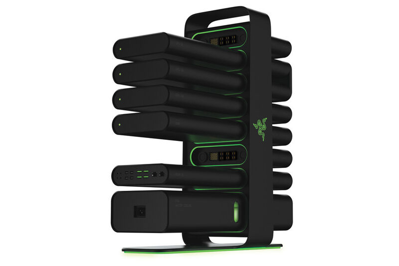 ...nicht nur von vorne, sondern auch von hinten und seitlich. (Bild: Razer)