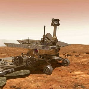 Bildmontage das Marsrovers Spirit