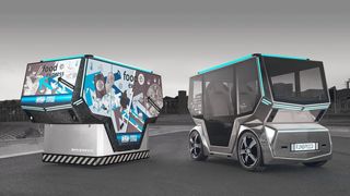 Modulare Transportsysteme wie der „microSNAP“ von Rinspeed spielen für die Logistik der Zukunft eine entscheidende Rolle. (Rinspeed)