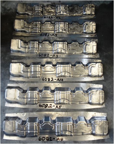 Umgeformte Teile aus AA6082... (Bild: Imperial College London)