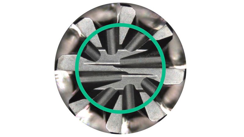 Durch seinen vergrößerten Kerndurchmesser weist der OptiMill-Composite-Speed-Plus eine höhere Bruchfestigkeit auf. (Bild: MAPAL)